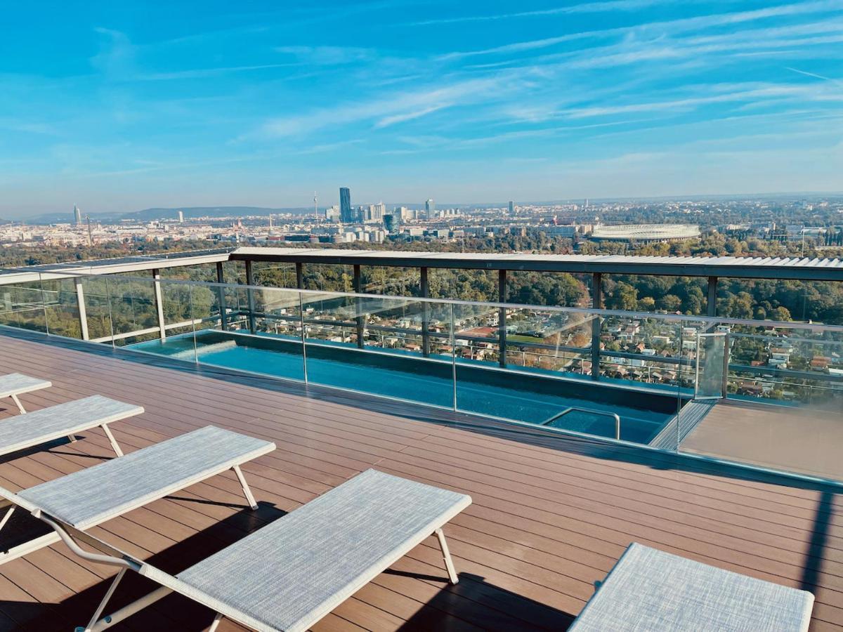Triiiple Level 20 - Sonnenwohnen Apartment Mit Parkplatz Und Fantastischem Ausblick Wien Exteriör bild