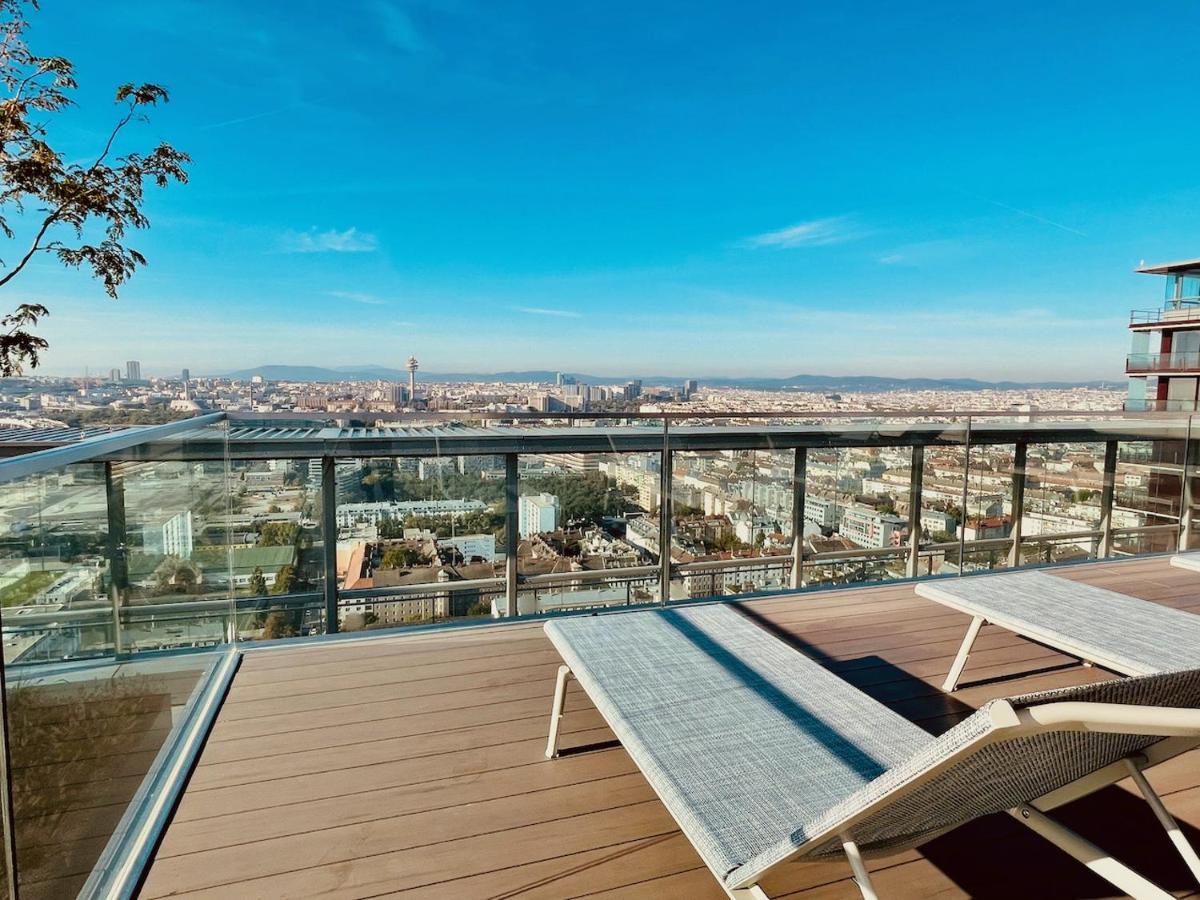 Triiiple Level 20 - Sonnenwohnen Apartment Mit Parkplatz Und Fantastischem Ausblick Wien Exteriör bild